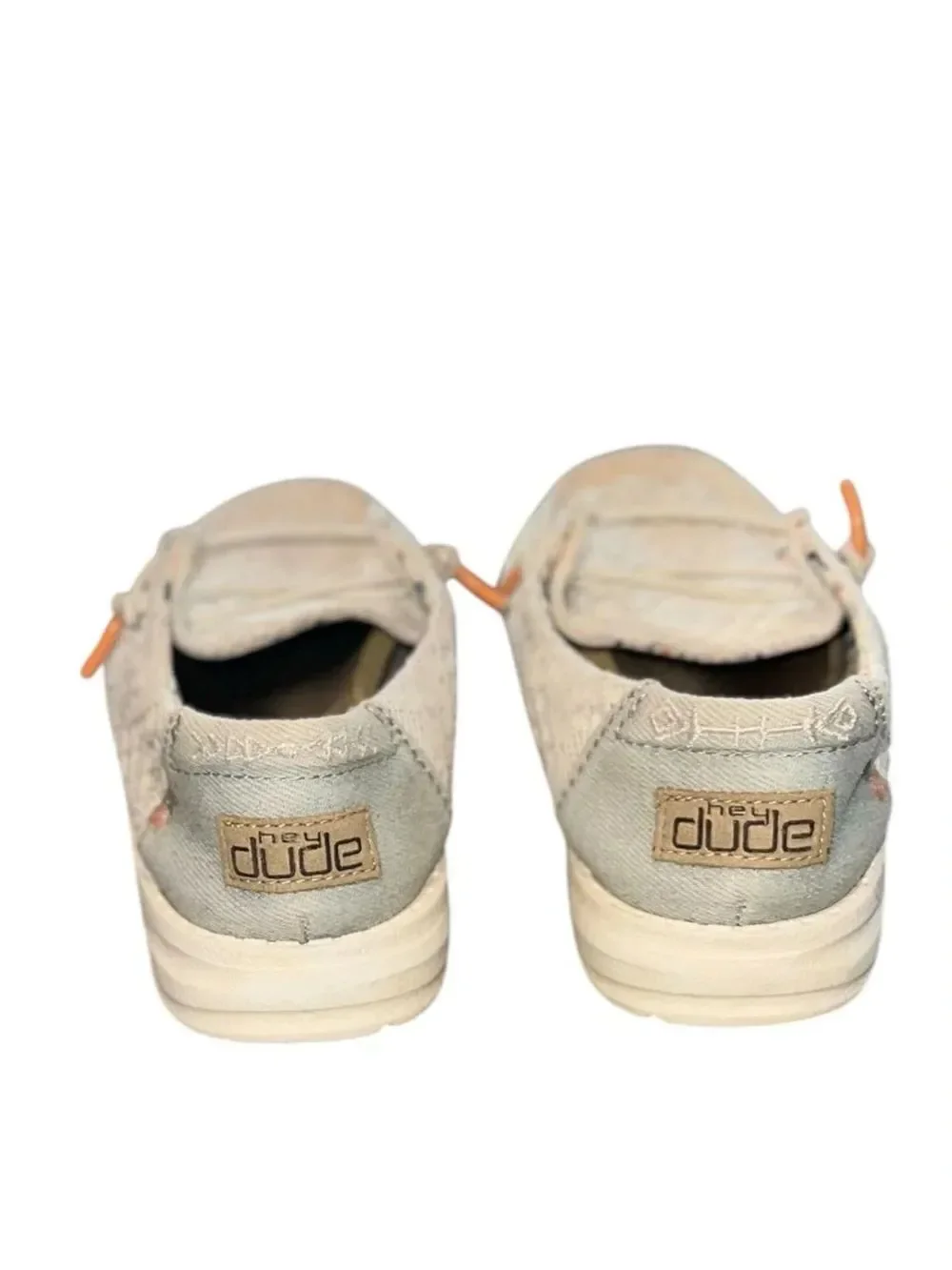 Hey Dude Wendy Youth Boho White Crochet Slip-On Shoes Kids Size 13